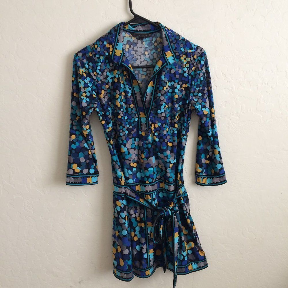 BCBG Maxazria Polka Dot Pattern Women's Dress XS